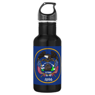 Utah State Flag Liberty Flasche Trinkflasche