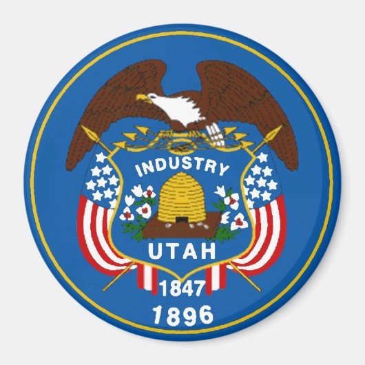Utah State Flag Magnet (Vorne)