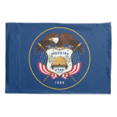 Utah State Flag Print Patriotc Kissenbezug (Rückseite)