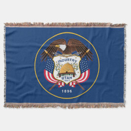 Utah State Flag Print Patriotic Decke