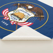 Utah State Flag Print Patriotic Sherpadecke (3/4)