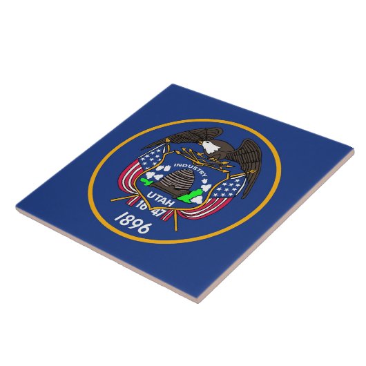 Utah State Flag Tile Fliese (Seite)