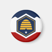 Utah State Flag USA Magnet (Vorne)