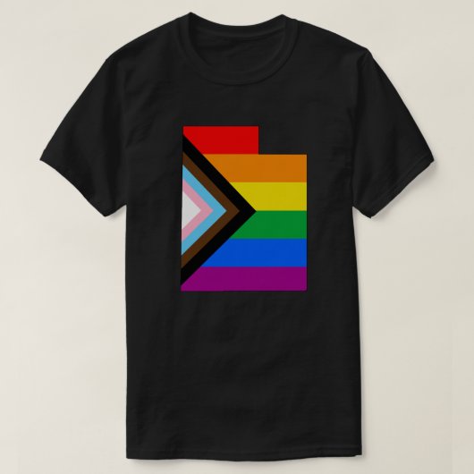 Utah State Pride LGBTQ Progress Pride T-Shirt (Design vorne)
