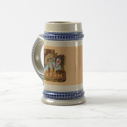 Utah stein Tasse (Vorderseite Links)