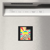 Utah Stolz Retro farbenfrohes Staatdesign mit Magnet (In Situ (Geschirrspüler))
