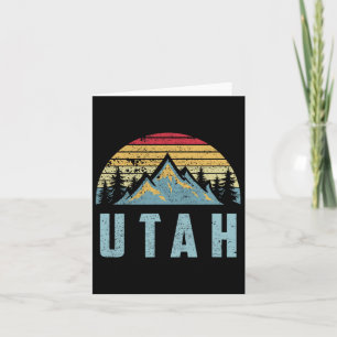 Utah T-Shirt - Retro Vintage Berge Wandern im Val Karte