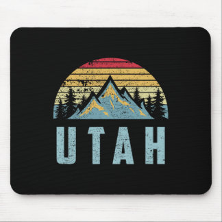 Utah Tee - Retro Vintage Berge Wandern Natur T Mousepad
