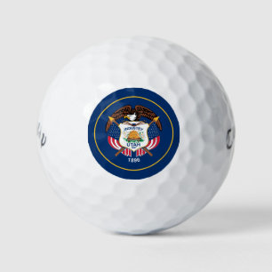 Utah The Beehive State Utahns US-Flagge Golfball