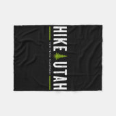 Utah Twin Peaks Wilderness Wanderung Tree Retro Gr Fleecedecke (Vorderseite (Horizontal))