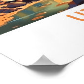 Utah United Staaten Travel Print Poster (Ecke)
