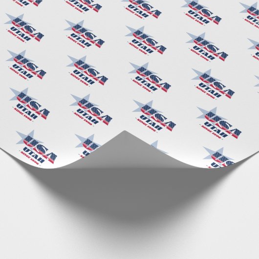 Utah US Flagge Staat Geschenkpapier (Ecke)