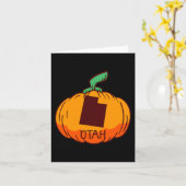 Utah US-Staat Pumpkin Halloween Art Design Fall Se Karte (Gelbe Blume)