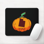 Utah US-Staat Pumpkin Halloween Art Design Fall Se Mousepad (Mit Mouse)