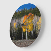 Utah, USA. Aspen Trees (Populus Tremuloides) 2 Große Wanduhr (Winkel)