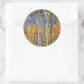 Utah, USA Aspen Trees (Populus Tremuloides) Runder Aufkleber (Tasche)
