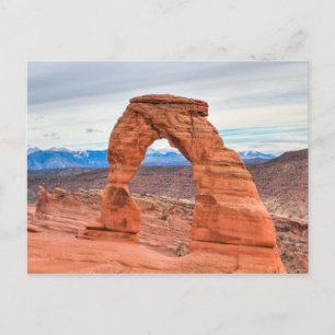Utah, USA. Empfindlicher Bogen im Postkarte