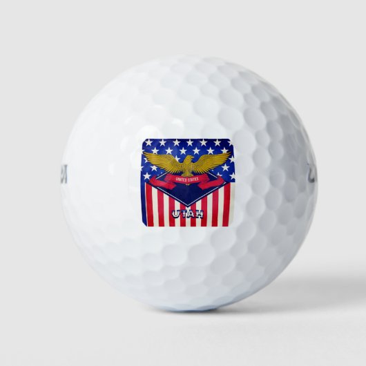 Utah USA Flag Golfball (Vorderseite)