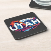 Utah USA Getränkeuntersetzer (Linke Seite)