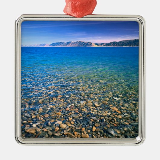 UTAH. USA. Klare Gewässer des Bärensees Silbernes Ornament (Vorne)