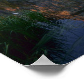 UTAH. USA. Mt. Magog, reflektiert in weißem Kiefer Poster (Ecke)