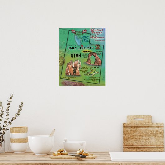 Utah USA Poster (Küche)