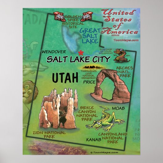 Utah USA Poster (Vorne)