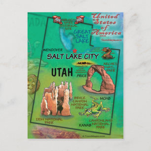 Utah USA Postkarte