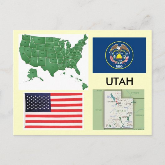 Utah, USA Postkarte (Vorderseite)