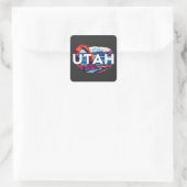 Utah USA Quadratischer Aufkleber (Tasche)