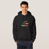 Utah Ut Us Flag Motto Hoodie (Vorne ganz)