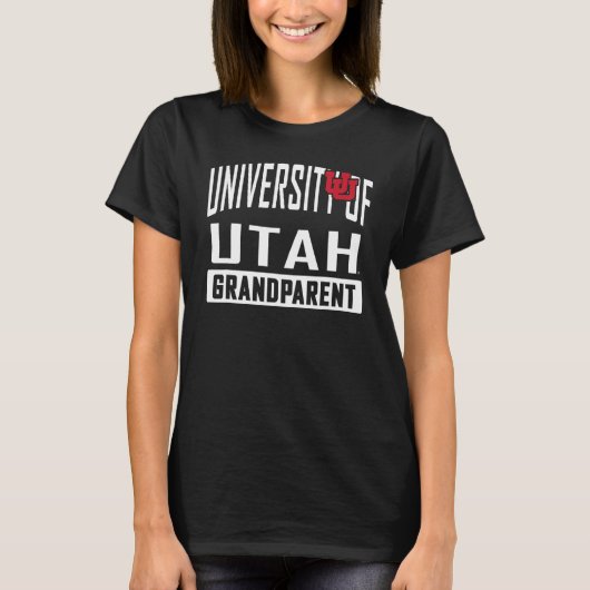 Utah Utes Grandparent University Black offiziell T-Shirt (Vorderseite)