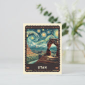 Utah | Vincent Van Gogh Inspiriert Postkarte (Stehend Vorderseite)