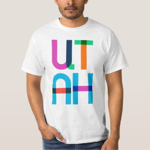 Utah Vintag Retro Colorful 80er Pop Art T-Shirt