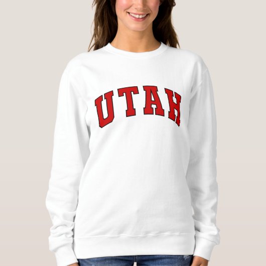 Utah Vintag Varsity Uni Style Sweatshirt (Vorderseite)