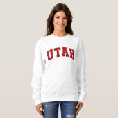 Utah Vintag Varsity Uni Style Sweatshirt (Vorne ganz)