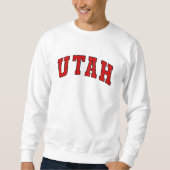 Utah Vintag Varsity Uni Style Sweatshirt (Vorderseite)