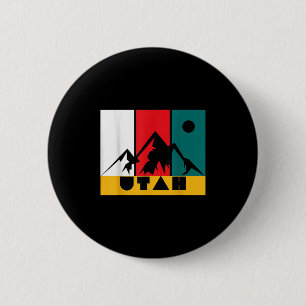 Utah Vintage-Logo - Park City Utah - Retro-Skifahr Button