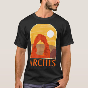Utah Vintage Retro Wandern Camping Arches National T-Shirt