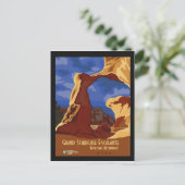 Utah Vintage Travel Poster Nationales Monument Postkarte (Stehend Vorderseite)