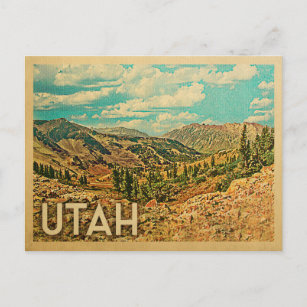 Utah Vintage Travel Postkarten