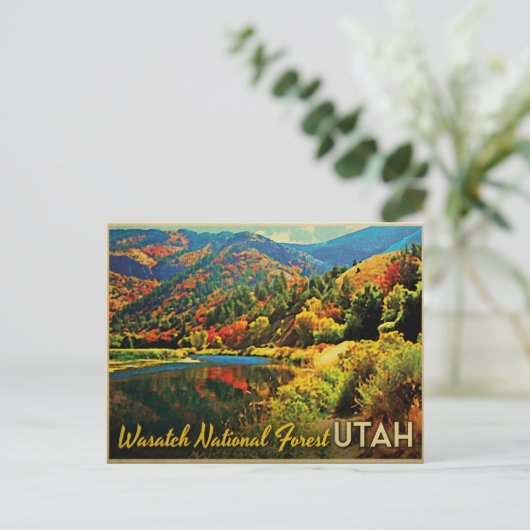 Utah Wasatch National Forest Postkarte (Stehend Vorderseite)