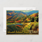 Utah Wasatch National Forest Postkarte (Vorne/Hinten)