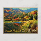 Utah Wasatch National Forest Postkarte (Vorderseite)