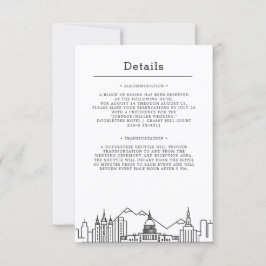 Utah Wedding | Gast Details Einladung