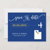 Utah Wedding Save the Date Card, Map Magneteinladung (Vorderseite)