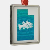 Utah-Wellenfischen Ornament Aus Metall (Rechts)