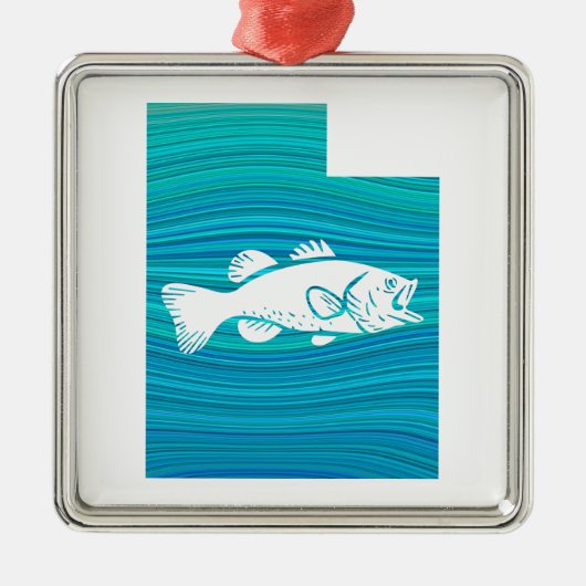 Utah-Wellenfischen Ornament Aus Metall (Vorne)