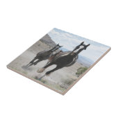 Utah Wild Horses Running Fliese (Seite)