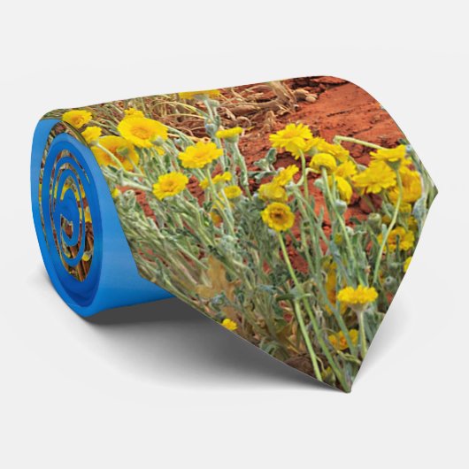 Utah Wüste Wildblumen Krawatte (Gerollt)